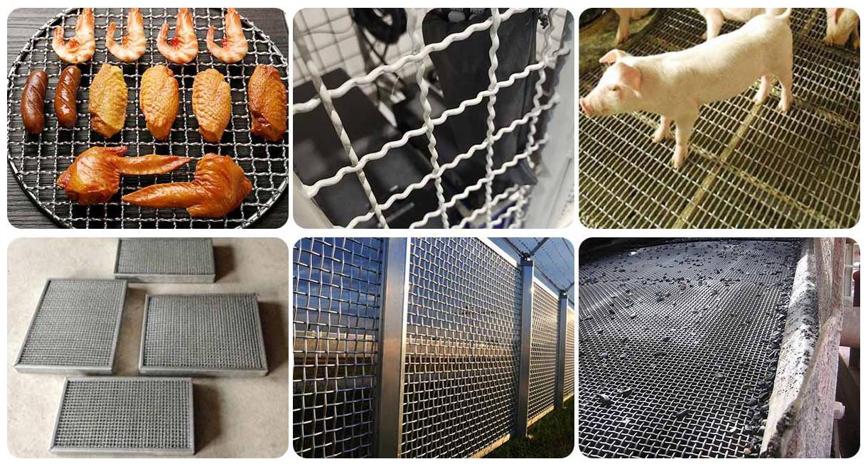 stainless steel crimped wire mesh 