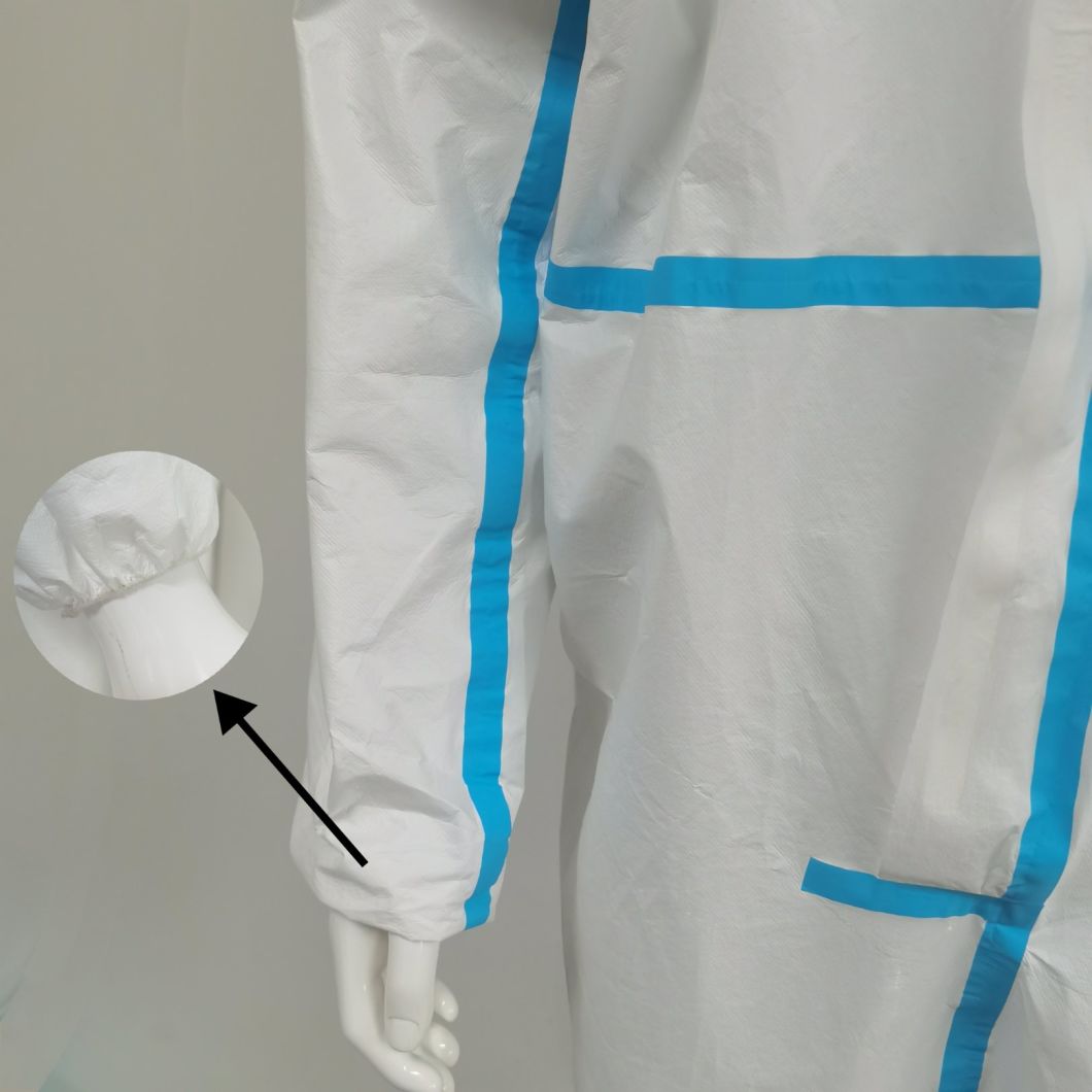 Disposable Wholesale Microporous Coveralls with Tape Seamed