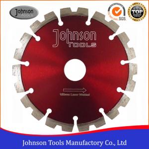 China 150mm Concrete Circular Saw Blade , Red Dry Diamond Blade 6 Inch for Reinforced Concrete Cutting on sale 