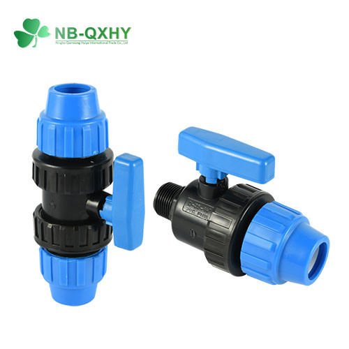PP Compression Fitting Plastic Union Ball Valve Foot Valve Butterfly Valve