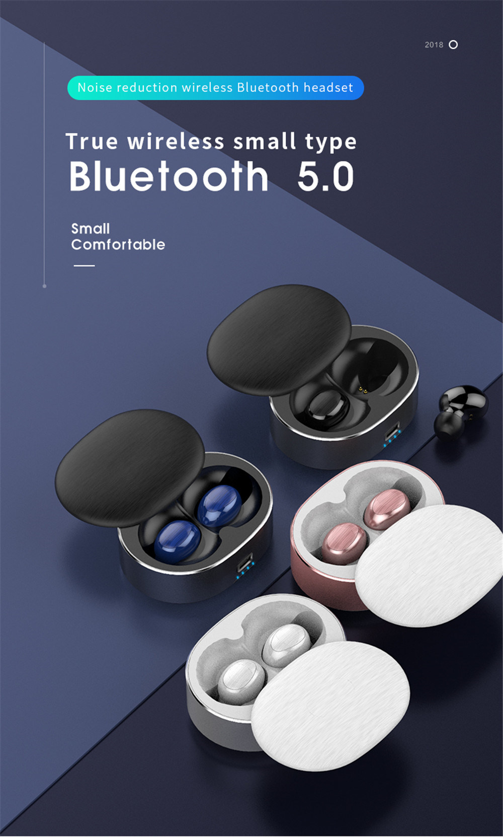 Tws Mini Wireless Bluetooth Earbuds Sports Earphones (With Charging Box, For iPhone Android For Samsung Xiaomi Huawei)