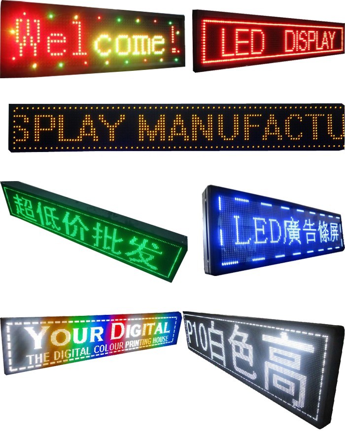LED message board P10