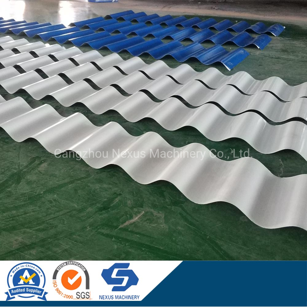 5.5kw Corrugated Steel Roofing Panel Roll Forming Machine with Cr12 Cutting Mould