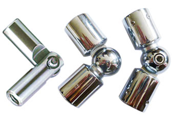 Three stainless variable rod articulations.