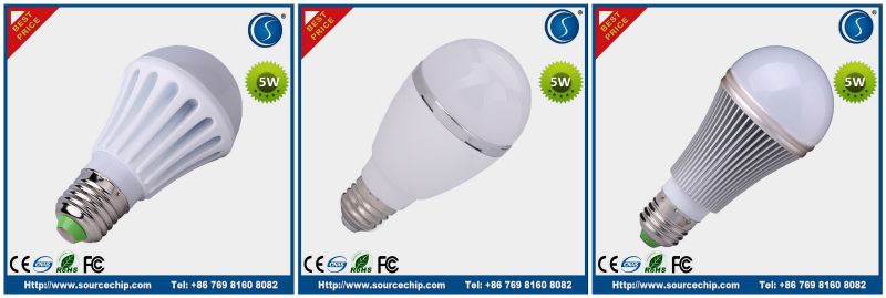 high quality high power 120v 7w led bulb light