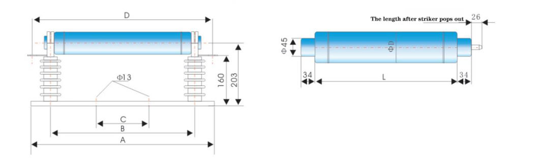 Xrnp6-40.5kv Transformer Protection High Voltage HRC Fuse