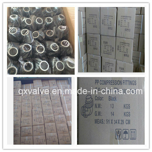 Pn16 Pn10 Plastic PP Compression Fittings Clamp Saddle for Irrigation Field