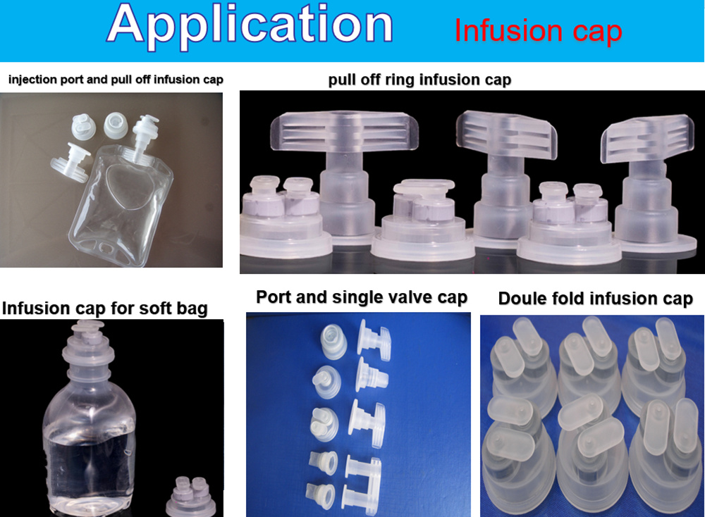 Infusion Ports Disposable Euro Head Caps for Infusion Bag Lvp Plastic Bottle
