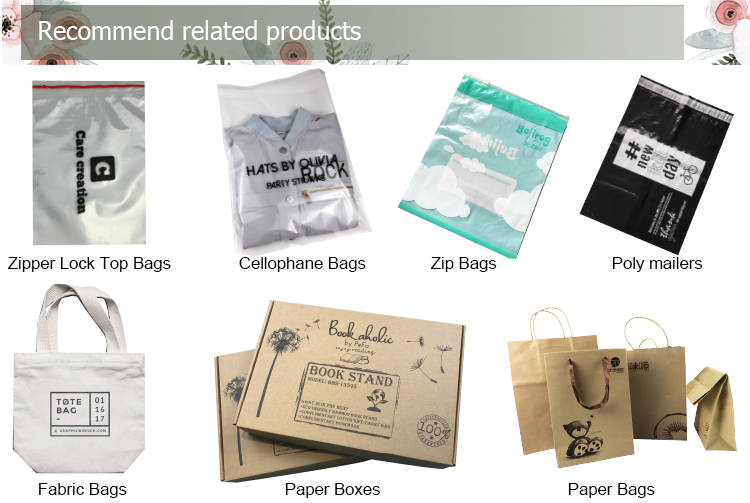 HDPE/LDPE Die Cut Patch Handle Custom Plastic Merchandise Retail Bags With Own Logo