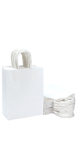 white kraft paper bags