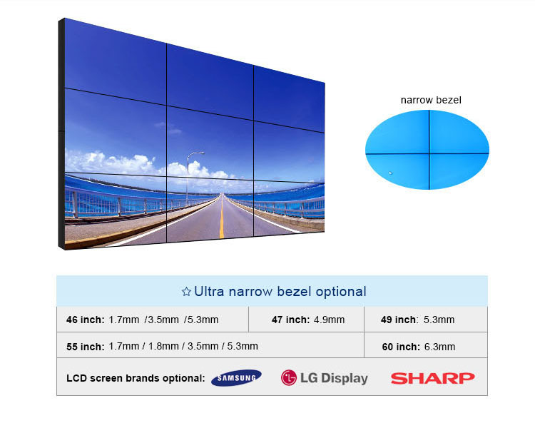 samsung 55 inch shopping mall narrow bezel led video wall tv