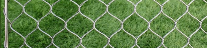 Stainless Steel 2mm 60x60mm Wire Rope Mesh 1