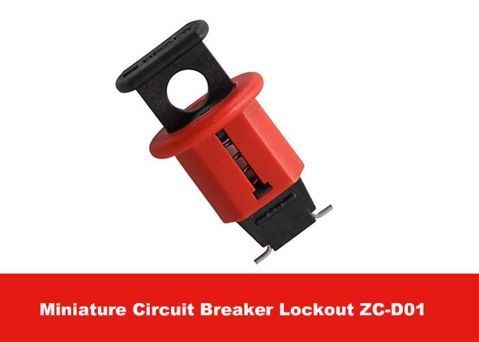 7G POS Red Effective Nylon PA Miniature Circuit Breaker Lockout