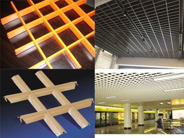 Fireproof Moisture Proof Open Grid Ceiling System For