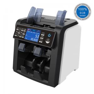 China ECB Test Central Bank-Grade Mixed Bill Discriminator Counter with Counterfeit Detection Cash Sorter on sale 