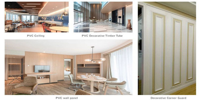 UPVC WPC PVC Panel Wall Panel Making Wood Plastic Composite Machine Profile Extrusion line 3
