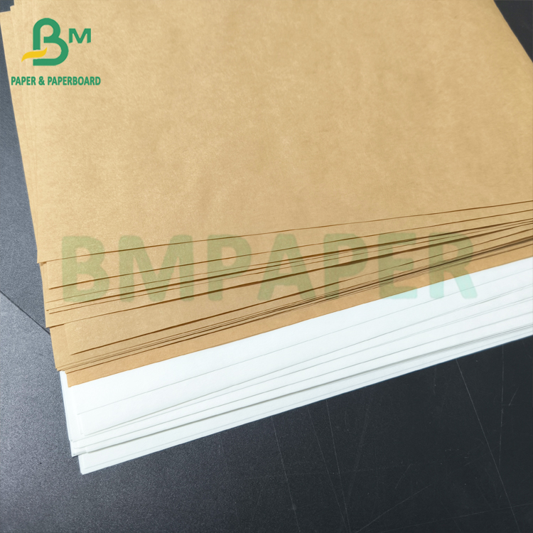 Brown & White High Tensile Sacks Kraft Paper 80gsm 90gsm Extensible Kraft Paper