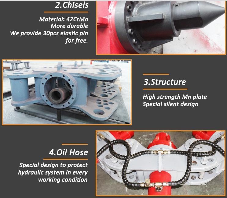 Hydraulic Round Pile Breaker/Cutter for Round Concrete Piles