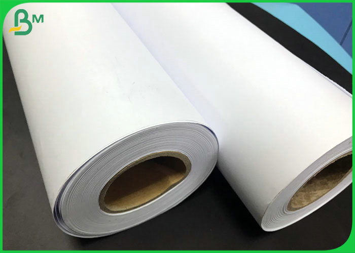 Wide Format 50g 60g 70g FSC White CAD Plotter Paper Roll for Garment Drawing 