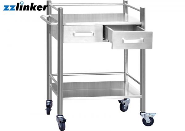 Rear Dental Furniture Cabinets 2 Drawers With Wheels Dental Tool