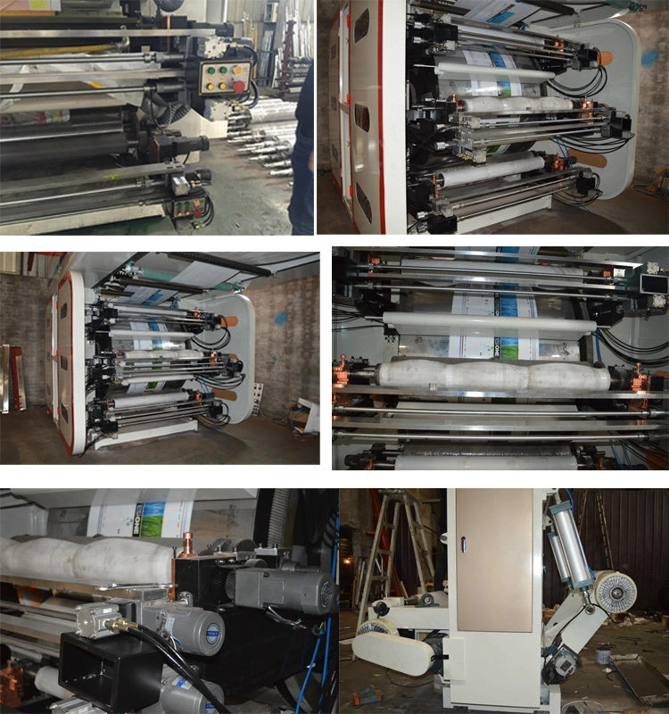 High Speed Multicolor Narrow Web Roll to Rollflexo Printing Machine for Paper, Film, Plastic Bag, Non Woven