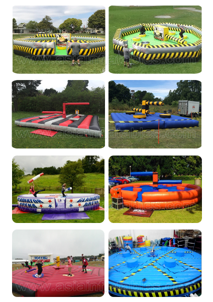 Hot Sale Inflatable Meltdown Game ,Inflatable Eliminator With Rotative Machine For Sport Game
