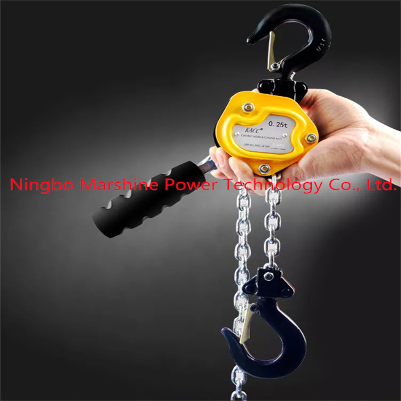 550lbs Capacity Manual Operated Lever Block Hand Chain Lever Hoist Block