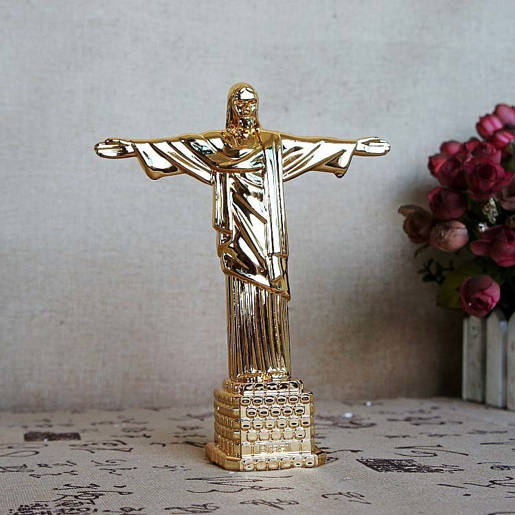 Cast Iron Religion Designed Home Ornaments Decorative Metal Sculpture Statues