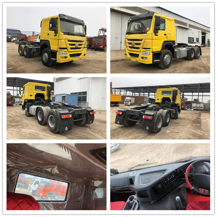6X4 Right Hand Drive HOWO Tractor Truck for Zambia