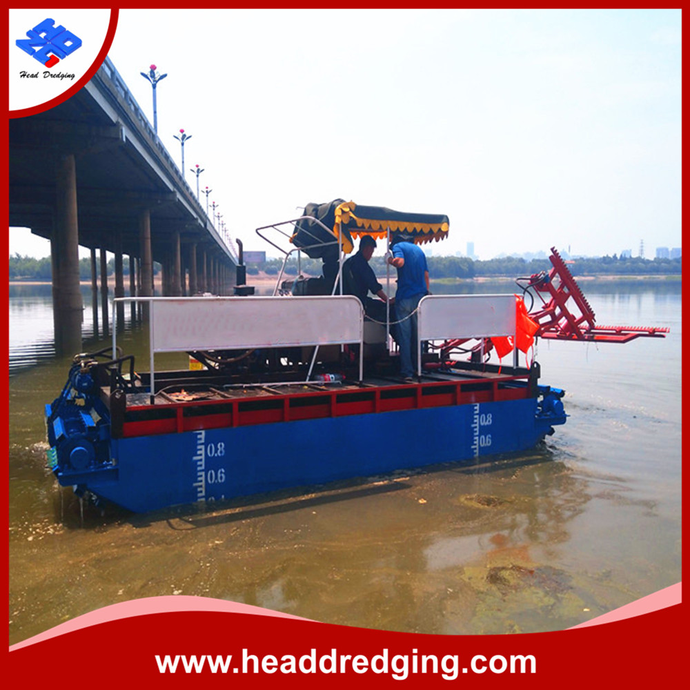 amphibious weed harvester