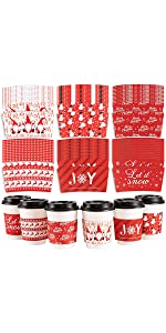 Christmas Coffee Tea Cup Sleeves