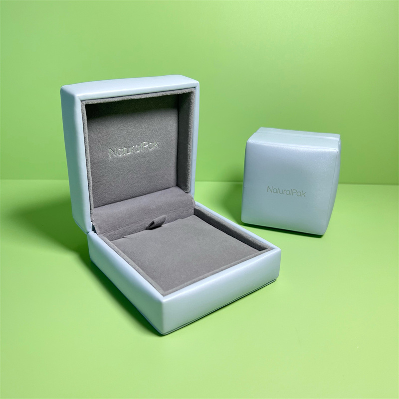 High End Fancy PU Wrapped Original Design Jewelry Box Custom Logo Jewelry Bracelet Box Ring Earring Bangle Necklace Packaging