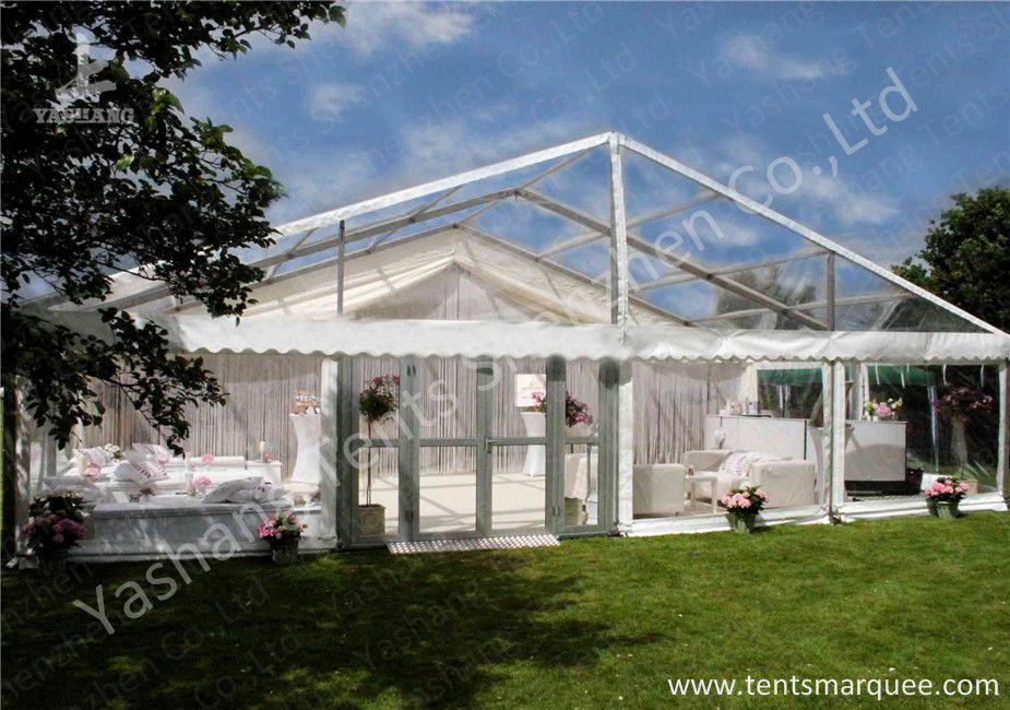 Outdoor Aluminum Luxury Wedding Tents decorated with Flooring System