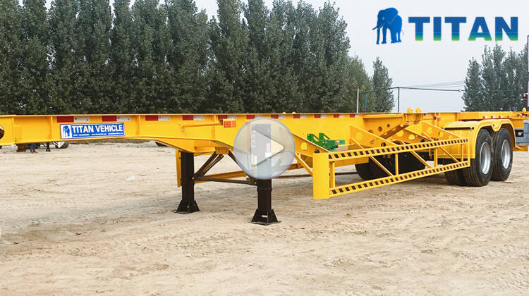 container chassis trailer video