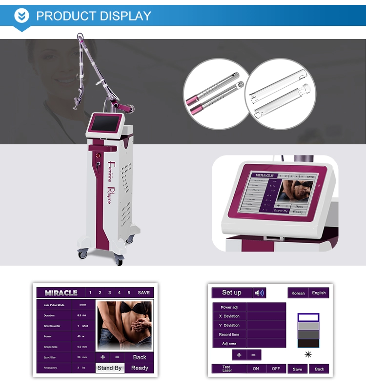 skin clinic equipment 10600nm Co2 fractional laser for vaginal tight acne removal.jpg