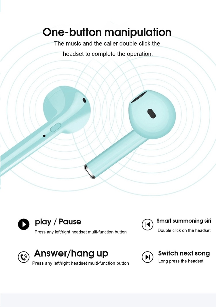 I16 Tws Noise Concelling Earbud Wireless Waterproof Headphones Bluetooth Earphone in-Ear Gaming Audifonos Bluetooth