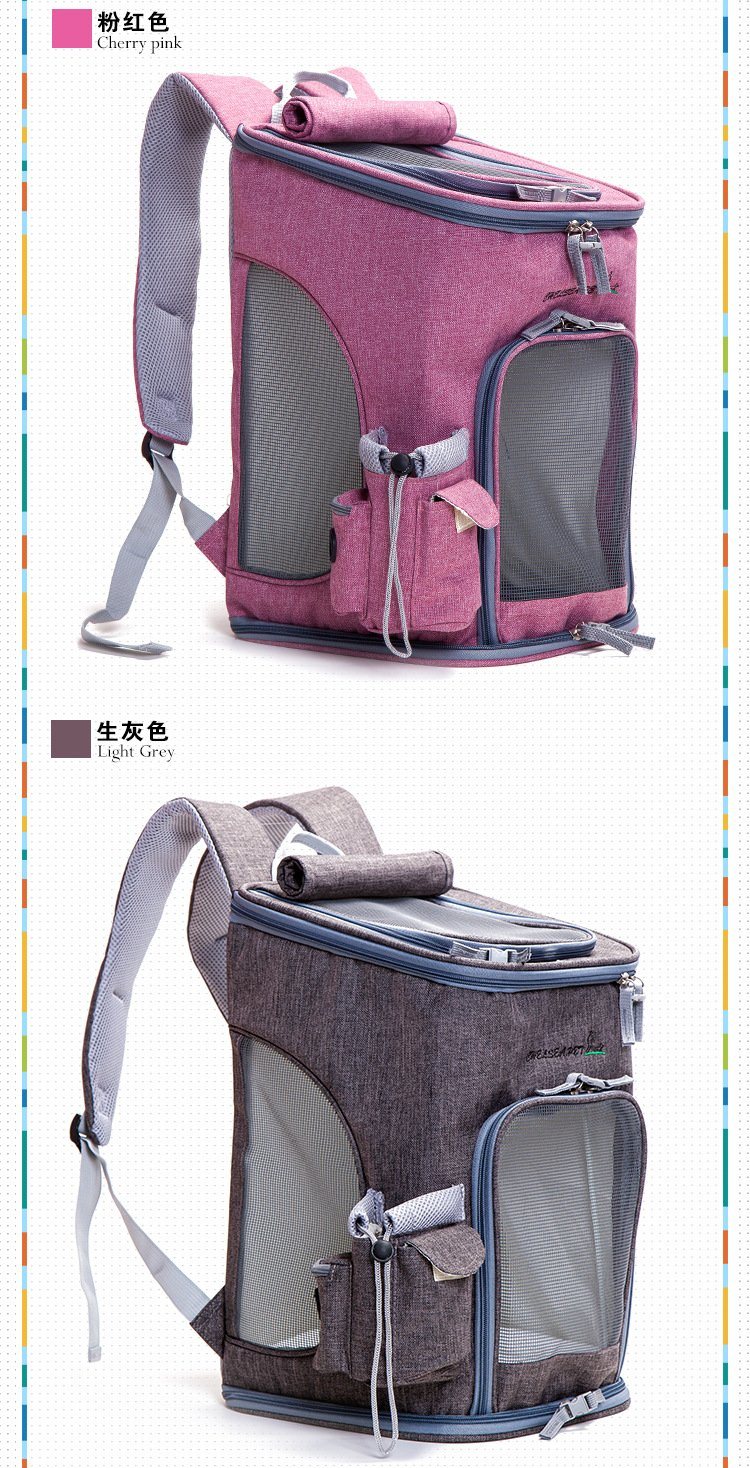 Nylon Mesh Outdoor Portable Dog Carriers Shoulder Pet Bags