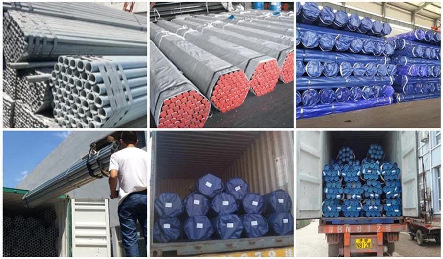 Door to Door Delivery Industrial Production Band Packed Strapped Z100 Z120 Z150 Z200 DC53D SGCC Secc Zinc Plated Pipe for Food Industry