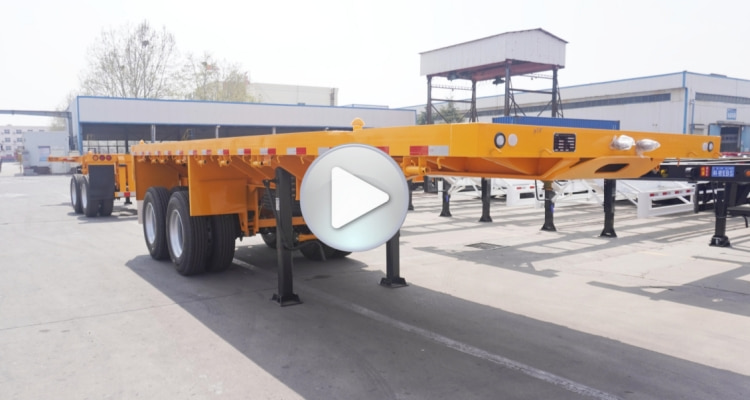 20 Foot Flatbed Trailer for Sale in Jamaica | 2 Axle 20 Ft Flatbed Trailer | CIMC Trailers for Sale