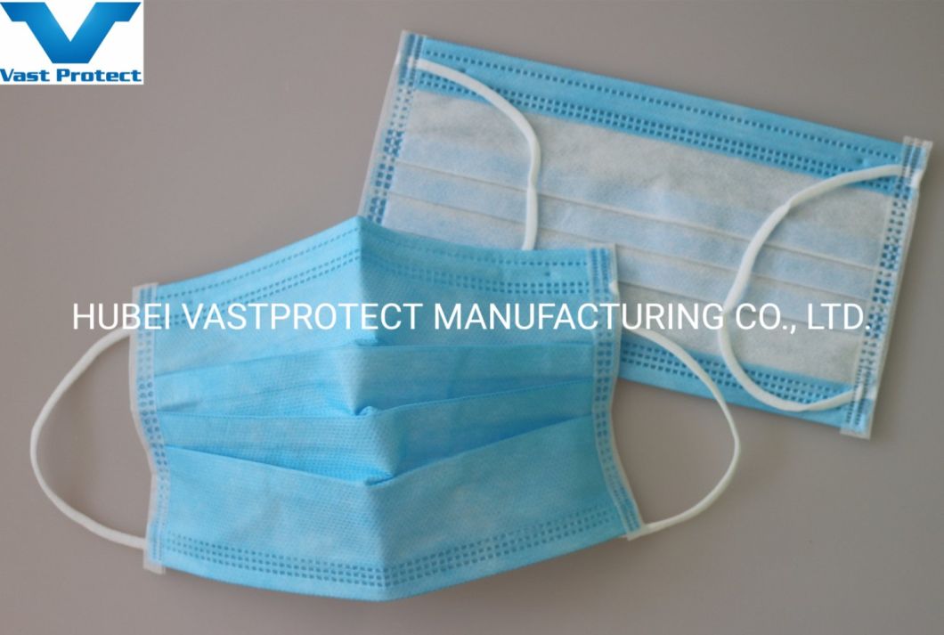 White List Factory CE Type I Type II Type Iir 3 Ply Earloop Nonwoven PP Medical Protective Disposable Surgical Face Mask
