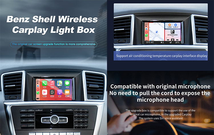 Car Video Interface For Mercedes Benz NTG4.5 System BECKER Navigation Support Wireless Carplay