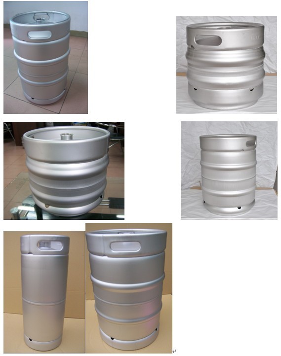 3 bar SS304 50L stainless steel keg DIN standard with A type spear