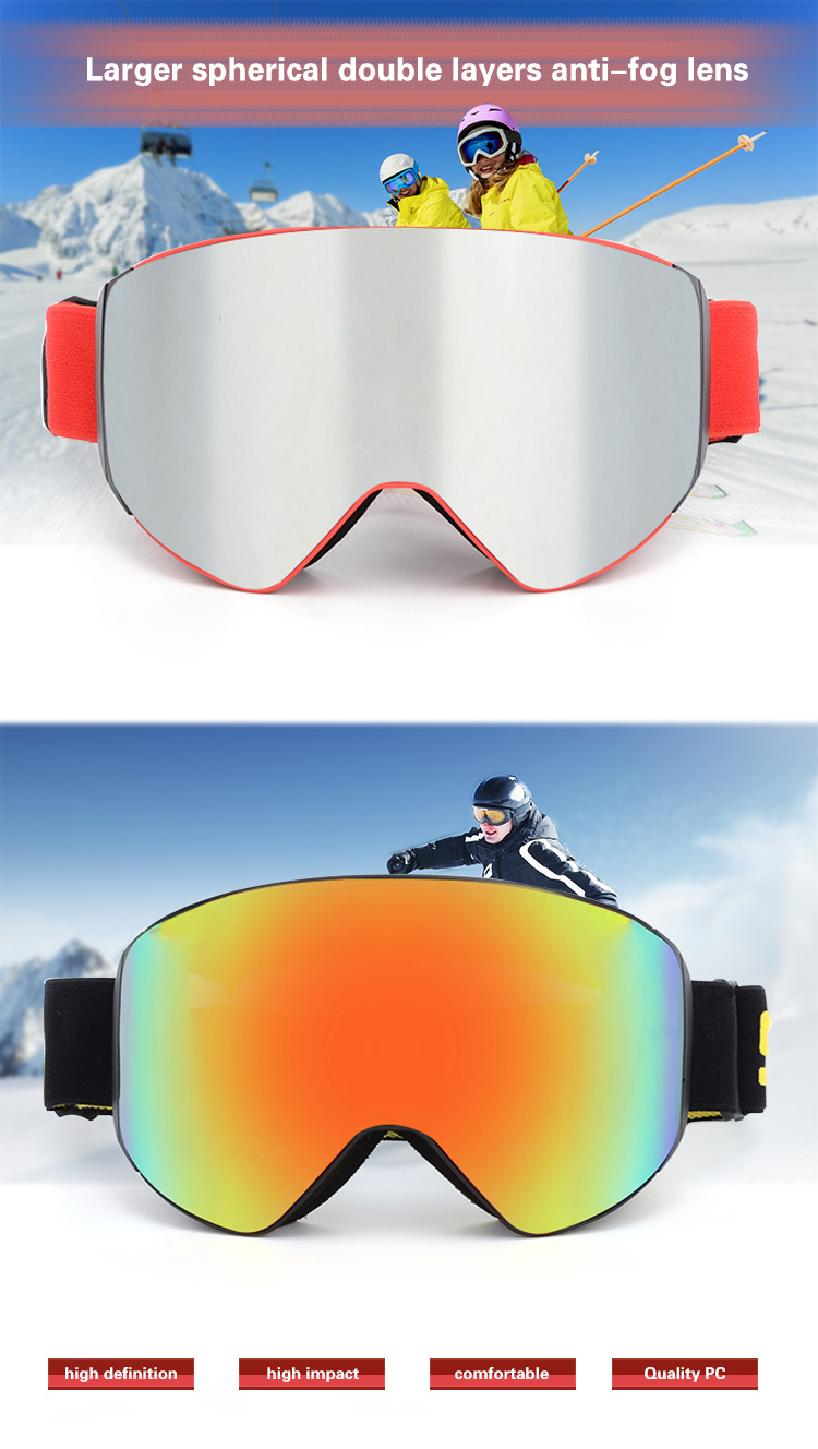 TPU Frame Prescription Outdoor Sports Safety Goggle Eye Protection Snowboard Ski Goggles