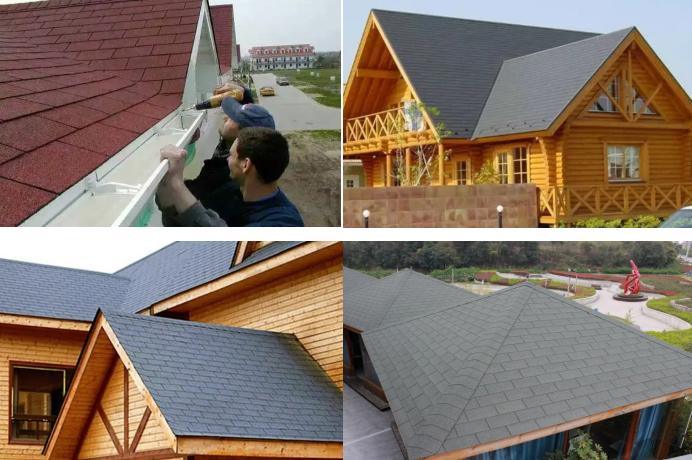 Top Quality Simple Lattice Fiberglass Asphalt Colored Stone Coated Roofing Tiles
