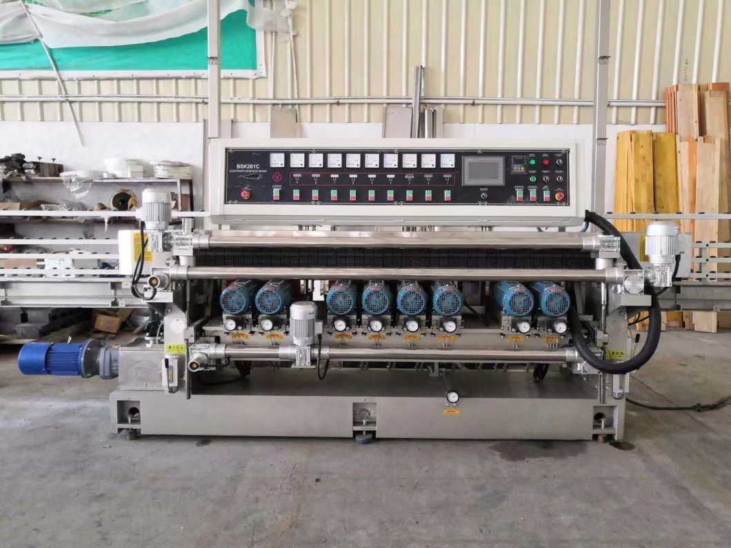 Mirror Flat Glass Beveling Polishing Machine with PLC Control System