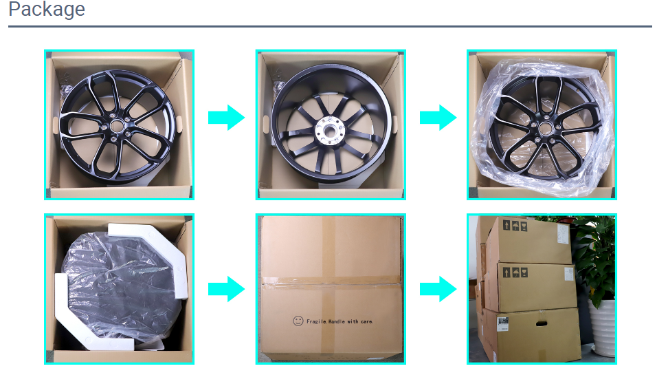 FPS-4 wholesale Custom aluminum 21X9.5 21X11 20X9.5 20X11 alloy wheel PCD 5x130 Forging alloy wheels car rim alloy wheel 11