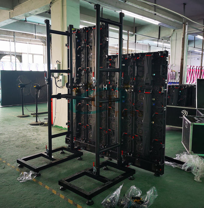 Indoor Aluminum Alloy 6061 T6 LED Screen Truss System Ground Support for LED Display Cabinet 4