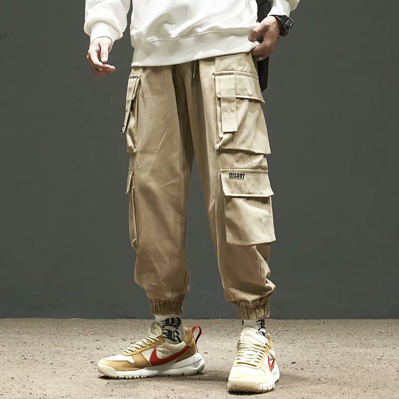 fashion Cargo Casual Pockets Outdoor Sports Gym Hip Hop Street Wear Muscle Sweatsuits Sportswear Sweatpants Trousers Men&prime;s Pants