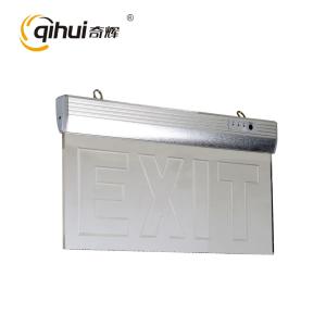 China Qihui  running man NI-CD battery rechargeable  led emergency exit sign lights CE and rohs on sale 