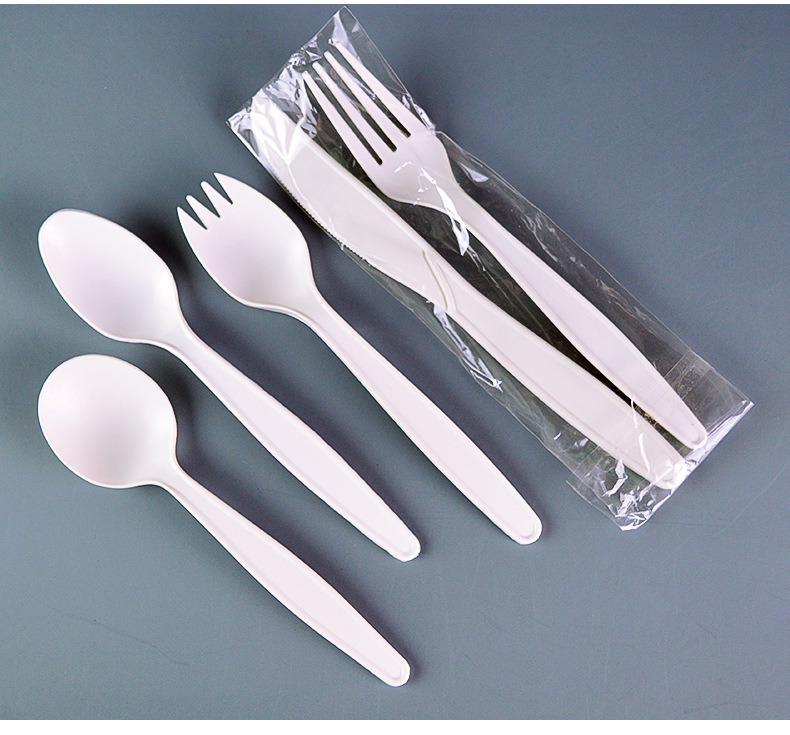 High Efficiency Paper Knife Fork Spoons Disposable Horizontal Pillow Packing Machine